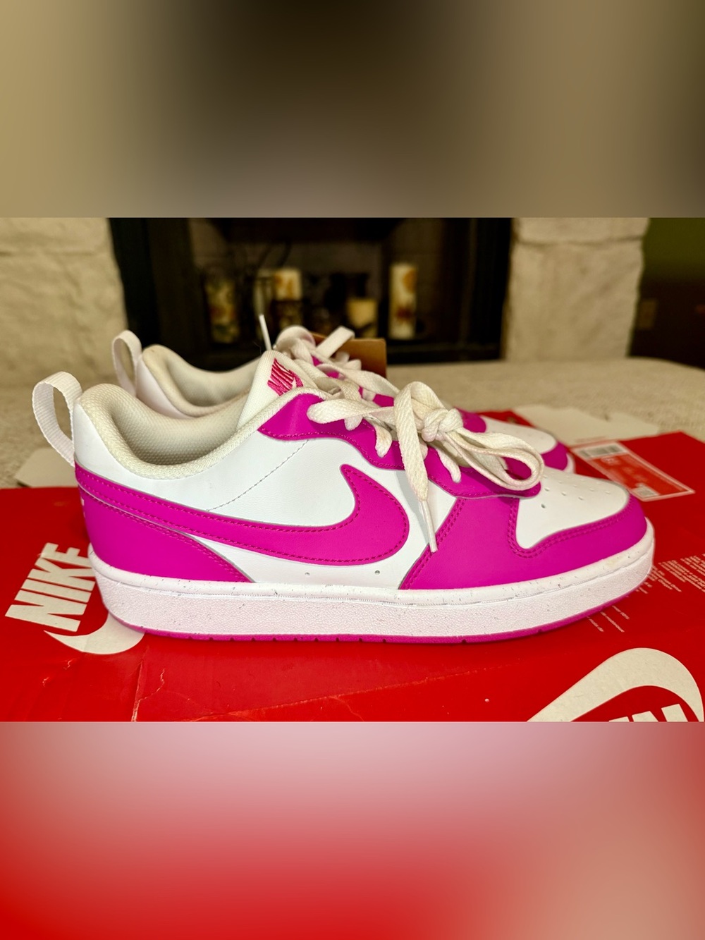 Nike Youth 6.5/Womens 7.5 Court Borough Low Recraft